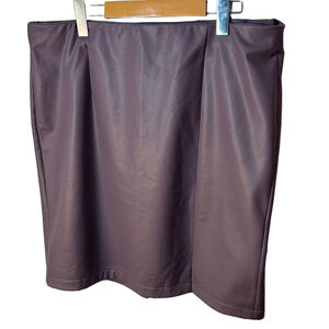 Pennington’s Addition Elle polyurethane blend purplish brown skirt size 16